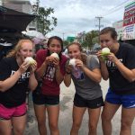 ACE Athletes trying street dumplings