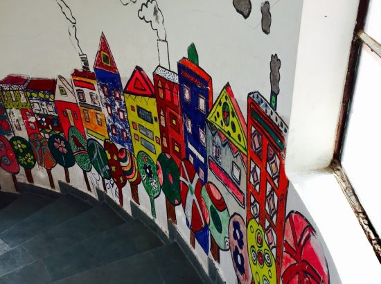 Colorful Mural in VIDYA School