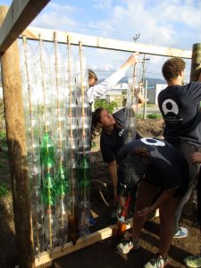 ACE Student-Athletes Constructing a Greenhouse