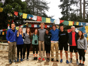 ACE in China Group with Colorful Prayer Flags