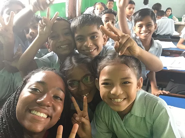 VIDYA Student Selfie in Classroom