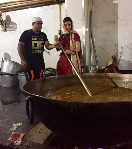 ACE Student-Athlete Cooking in a Sikh Temple
