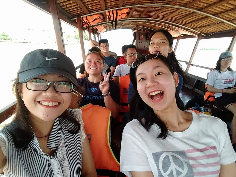 ACE Student-Athletes Riding with Vietnamese Coaches
