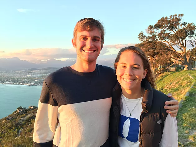 ACE Student-Athletes on Mountainous Overlook