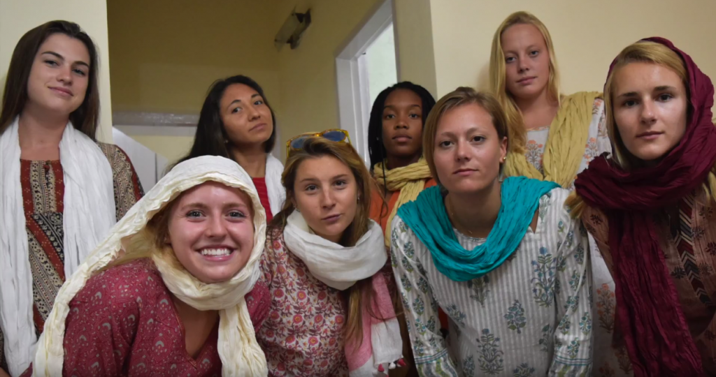 ACE Student-Athletes Try Indian Fashion