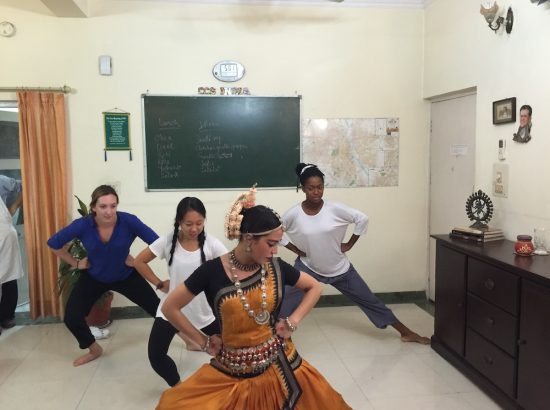 ACE participants in Indian dance class