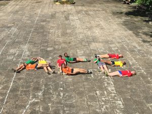 people spelling out ACE in Vietnam