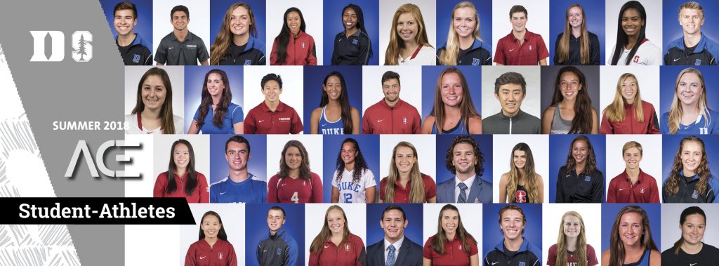 2018 ACE student-athletes profile photos from Duke and Stanford