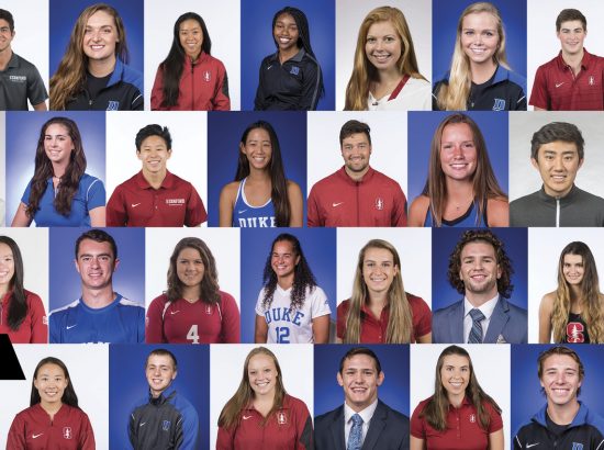 2018 ACE student-athletes profile photos from Duke and Stanford