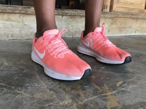 bright coral sneakers