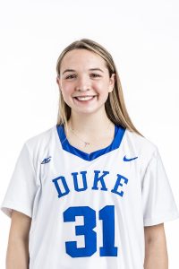 female headshot wearing duke shirt