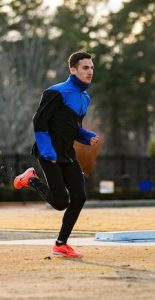 man running on field