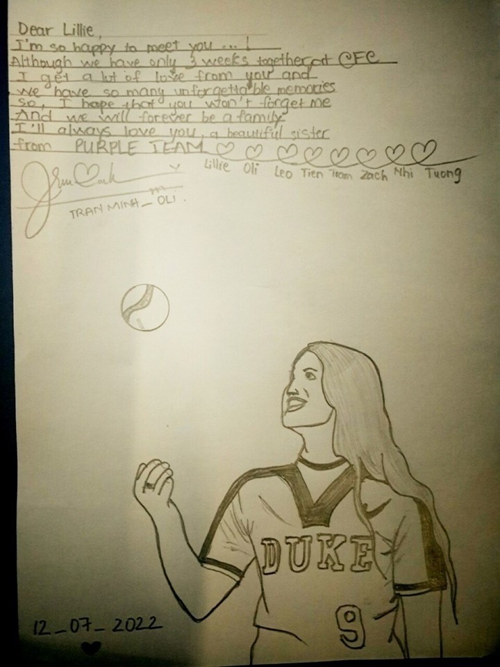 drawing of woman tossing softball