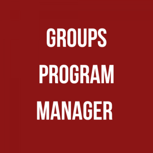 graphic that reads Groups Program Manager