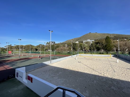 photo of sand volleyball court