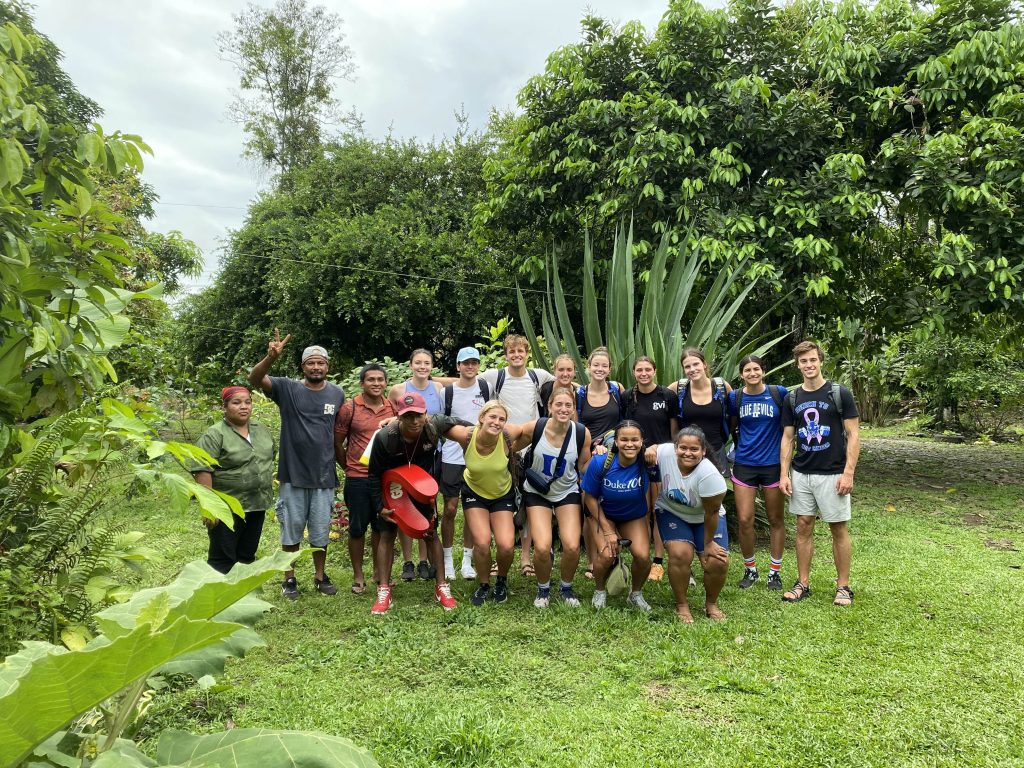 group photo in Costa Rica