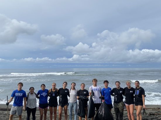 group after beach clean