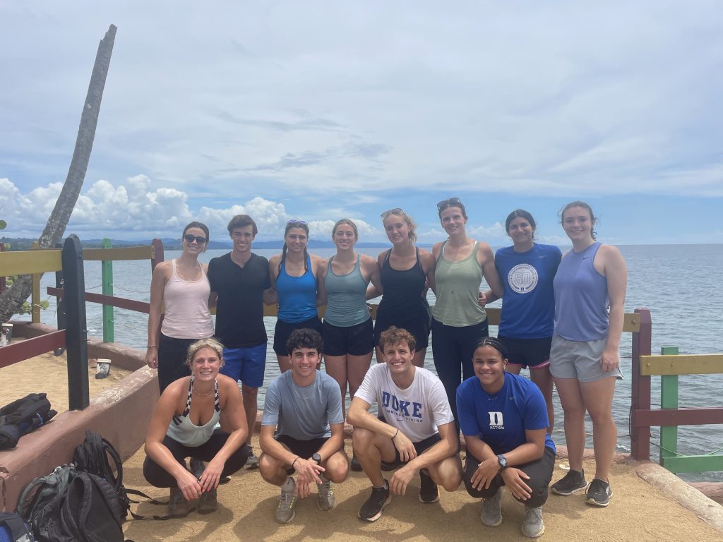 group hiking